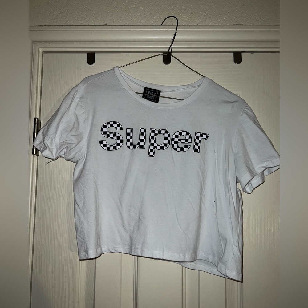 Plaid super crop top